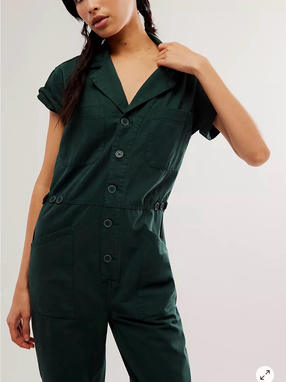 Pistola Grover Short Sleeve Field Suit Utility Jumpsuit Green Size Small NWT - Picture 4 of 14